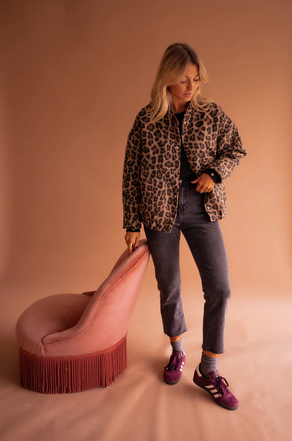 Hanna™ | Die Leopard Bomberjacke